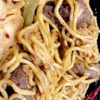 Szechuan Lo Mein · Chicken and beef. Yakisoba noodles. Spicy.