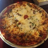 Combination Pizza · This signature pizza includes Big Fred's most popular ingredients: hamburger or traditional ...