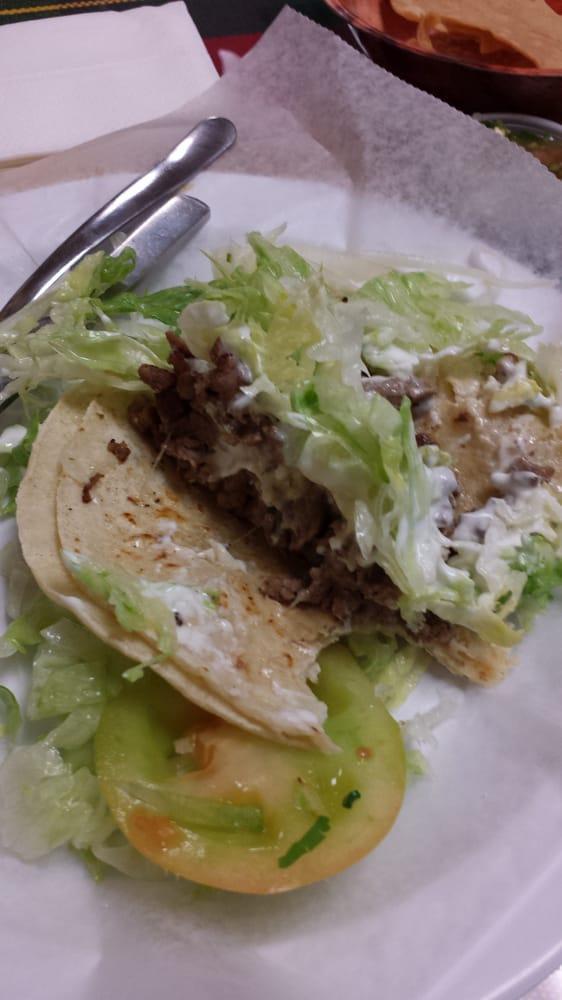 Super Taco · Soft corn tortilla with meat, lettuce, guacamole, sour cream, salsa and cheese.