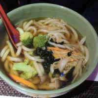 Tempura Seafood Udon Noodles · 