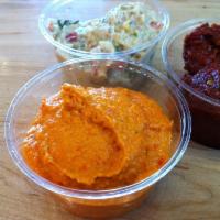 Roasted Red Pepper Hummus · 