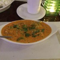 Malai Kofta · Mixed vegetable balls, cooked in a creamy garlic tomato base sauce with crispy onion and bel...