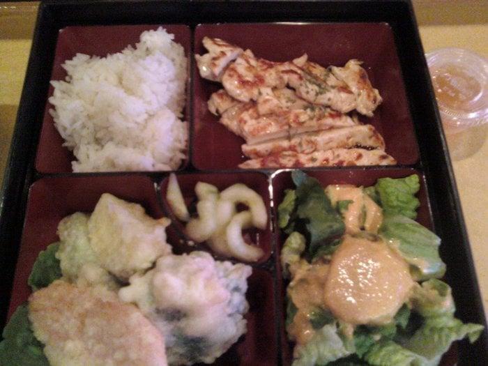 Chicken Teriyaki · Served with white rice and steamed Asian vegetable on hot plate. Comes with soup and salad.