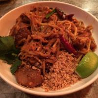 Pad Thai · Traditional Thai noodles stir fried with sweet tamarind sauce