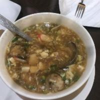 Seafood Hot and Sour Soup · 