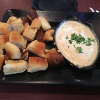 Beer Queso and Pretzels · 