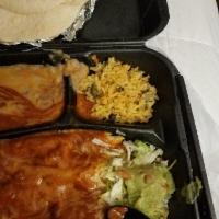 Beef Enchilada Plate · 