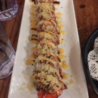 Preston Roll · Inside: cream cheese, crabmeat and shrimp tempura. Outside: crabstick. Served with sauce.