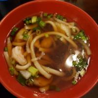 Seafood Udon Soup · 