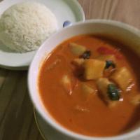 Pineapple Curry · Chunk pineapple, red green bell pepper