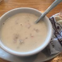 New England Clam Chowder Soup · A KingFish legend.