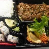 Beef Teriyaki · Grilled rib eye with teriyaki sauce & vegetable