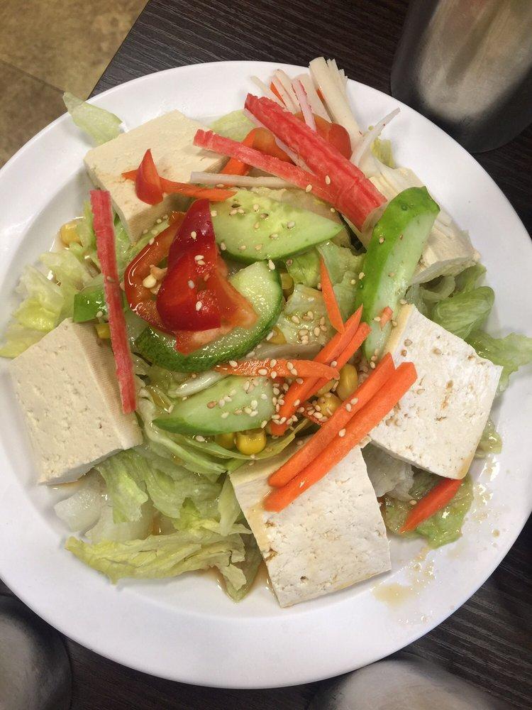 Tofu Salad · Tofu, lettuce and assorted vegetables served with special dressing.