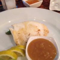 Chilean Sea Bass Hibachi · Includes fried rice, hibachi vegetables, shrimp appetizer, clear broth onion soup or house s...