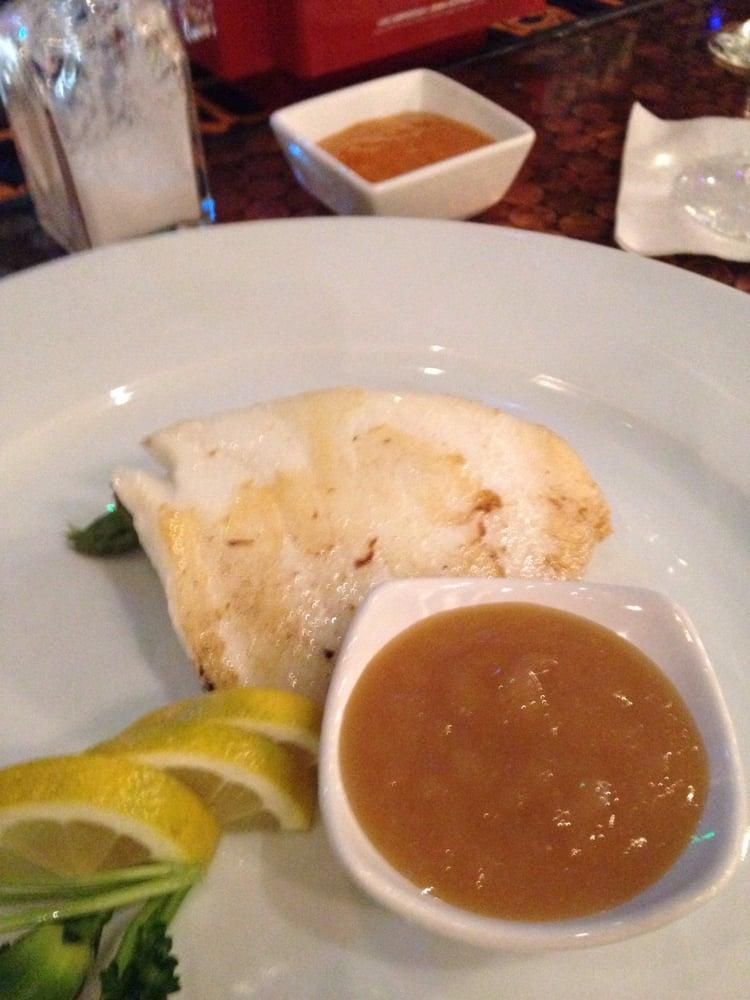Chilean Sea Bass Hibachi · Includes fried rice, hibachi vegetables, shrimp appetizer, clear broth onion soup or house salad, prepared with soy sauce, butter, garlic, pepper and salt.