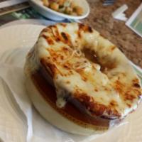 French Onion Soup · au gratin in a crock