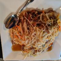 Pad Thai · Stir-fried flat rice noodle dish.