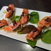 Smoked Salmon Bruschetta · 