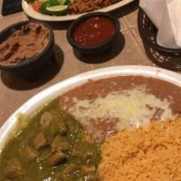 Chile Verde Plate · 