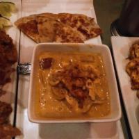 Roti Canai · Potato, chicken and onion. Choice of Massaman or Green Curry dipping