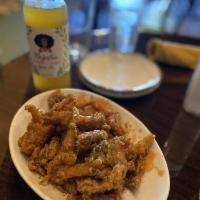 Sweet & Spicy Fried Oyster Mushrooms · 