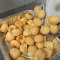 Pandebono · Colombia's favorite cheese bread soft inside with a light crunchy crust.