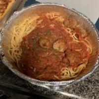 Spaghetti and Meatballs · Our most popular pasta dish!