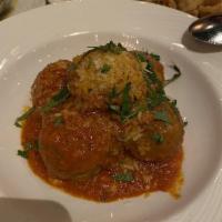 Meatballs · Slowly cooked veal meatballs.