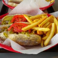 Two Vienna Chicago Hot Dogs Sandwich Combo · 