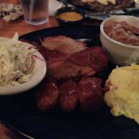 Brisket and Sausage Combo Plate · 