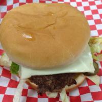 Clyde The Big Burger · Sauteed onions, mushrooms, jalapenos, American and provolone cheese, mayo, mustard, lettuce ...
