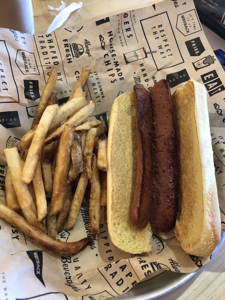 Wayback Burgers · Shakes · Hot Dogs · American · American · Burgers · Dinner · Sandwiches · Hamburgers