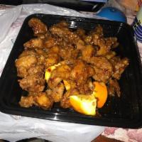 Orange Chicken · Battered and deep-fried pieces of chicken warmly tossed in our homemade, sweet and savory or...