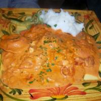 Lobster Ravioli · Ravioli stuffed with lobster meat and cheese in a lobster cream sauce.