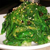 Seaweed Salad · Seaweed seasoned in sesame. Vegetarian.