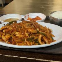 Spicy Pan Fried Squid · 