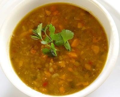 Lentil Soup · Spicy and unique, freshly made from red lentil. Vegetarian.
