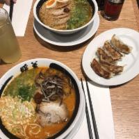 Miso Ramen · A blend of two types of traditional Japanese Miso Ramen topped with 2 slices of Chashu, gree...