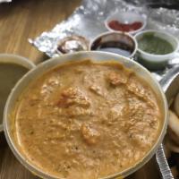 Chicken Tikka Masala · Tender skinless and boneless chicken marinated in a blend of ginger; garlic, yogurt and vari...