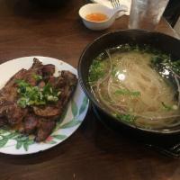 Grilled Pork Chop Noodle Soup · 