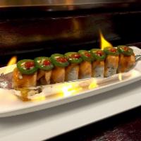 Spicy Baked Salmon Roll · 