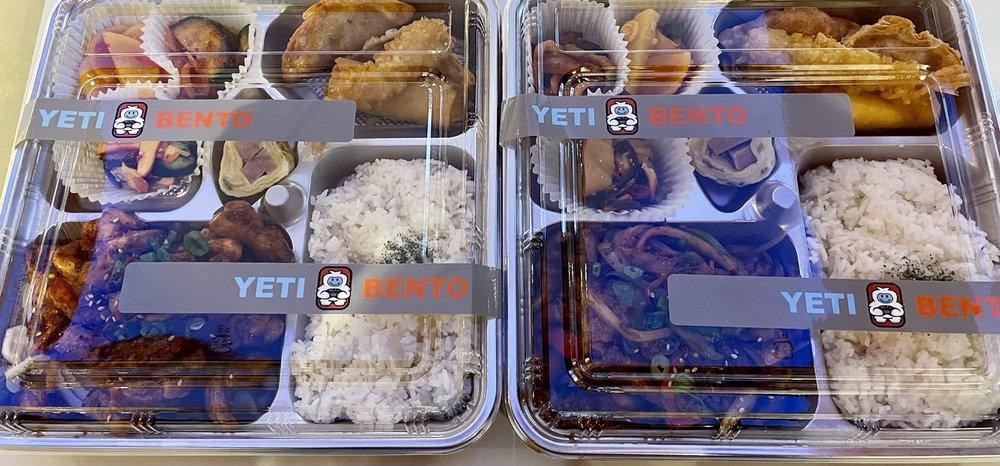 YETI BENTO · Soup · Seafood · Sushi · Bowls · Lunch · Dinner · Asian · Chicken · Korean