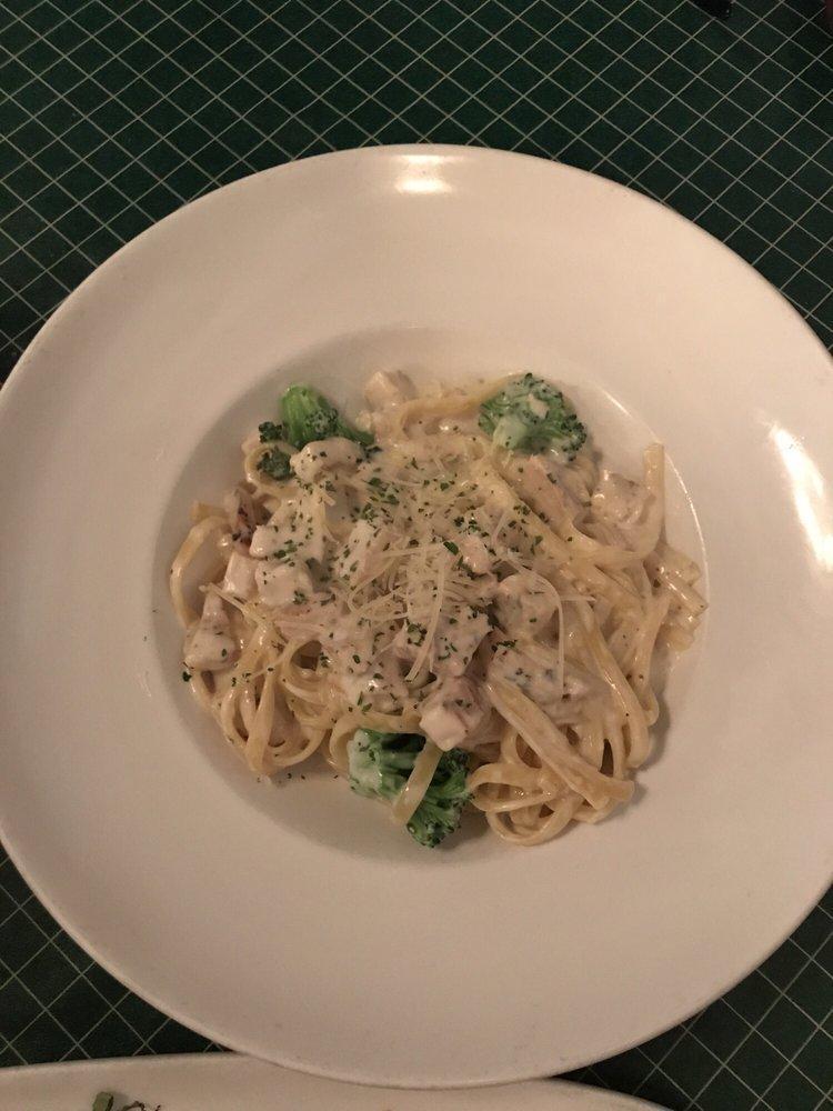 Fettuccine Alfredo · Broccoli, fresh Parmigiano.