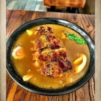 Pork Katsu Curry Ramen · Pork Katsu with Curry soup