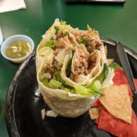 Bad Boy Burrito · lb. of meat, lettuce, avocado, cheese and salsa fresca.