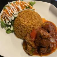 Jollof Rice with Beef Meat · 
