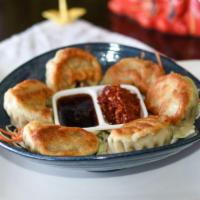 Pan Fried Chicken Dumplings · 