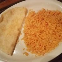 Chicken and Cheese Quesadilla · 
