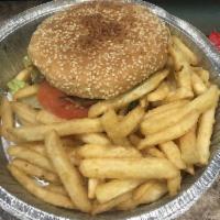 Cheeseburger Deluxe · Lettuce, tomato, onion, ketchup and mayo. Served with fries. Add ons are available for an ad...