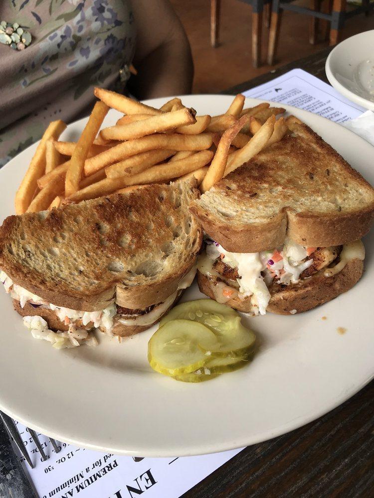 Grouper Reuben · Grilled, blackened, or fried with Swiss cheese, 1000 Island dressing, and coleslaw on grilled rye bread.